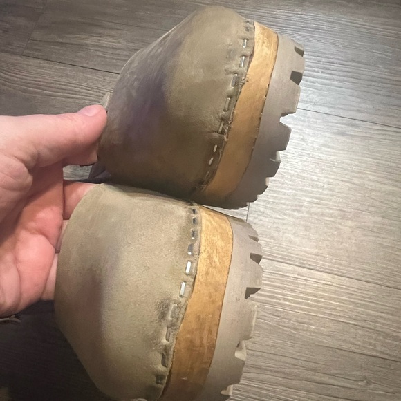 MIA Swedish Tan Wooden Heel Clogs - Picture 3 of 15